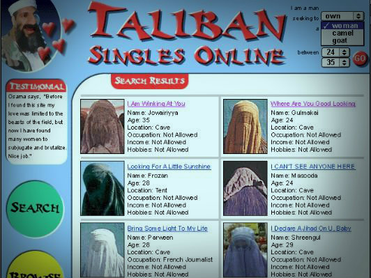 taliban online de dating site